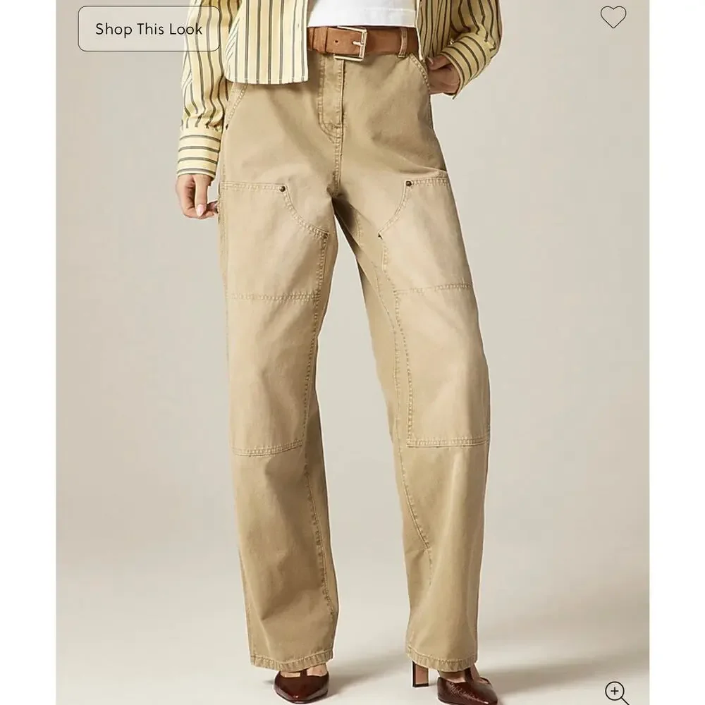 J. Crew Painter pant in cotton canvas Beige Buckthorn NWT size 31 - Picture 3 of 8